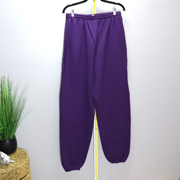Vintage NOS Mervyn’s Cheetah Sweatsuit Purple Iris XL/L USA - Picture 3 of 4